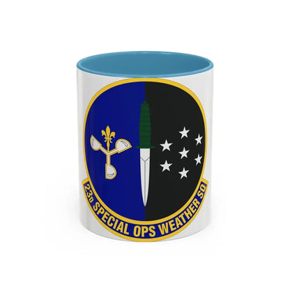 23d Special Operations Weather Squadron (U.S. Air Force) Accent Coffee Mug 11oz Light Blue - Go Mug Yourself