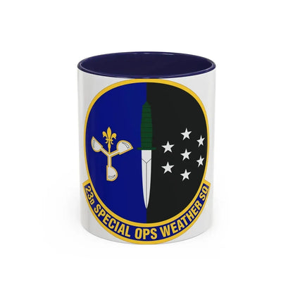 23d Special Operations Weather Squadron (U.S. Air Force) Accent Coffee Mug 11oz Navy - Go Mug Yourself