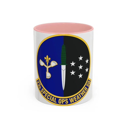 23d Special Operations Weather Squadron (U.S. Air Force) Accent Coffee Mug 11oz Pink - Go Mug Yourself