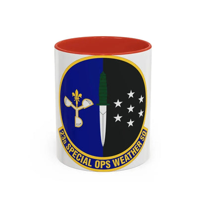 23d Special Operations Weather Squadron (U.S. Air Force) Accent Coffee Mug 11oz Red - Go Mug Yourself