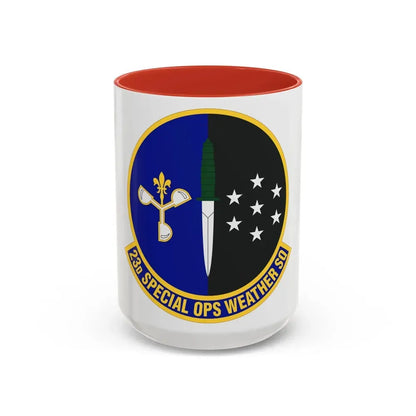 23d Special Operations Weather Squadron (U.S. Air Force) Accent Coffee Mug 15oz Red - Go Mug Yourself