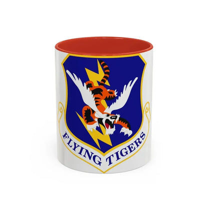 23d Wing (U.S. Air Force) Accent Coffee Mug 11oz Red - Go Mug Yourself