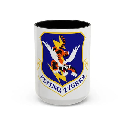 23d Wing (U.S. Air Force) Accent Coffee Mug 15oz Black - Go Mug Yourself