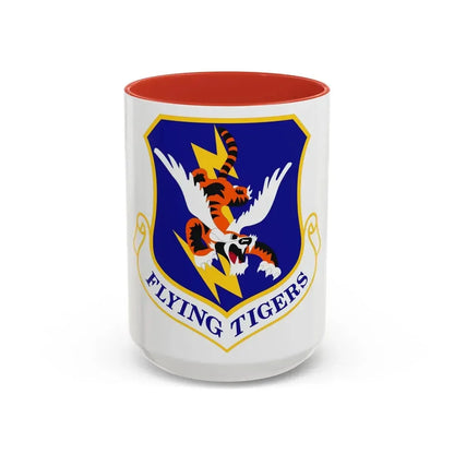 23d Wing (U.S. Air Force) Accent Coffee Mug 15oz Red - Go Mug Yourself