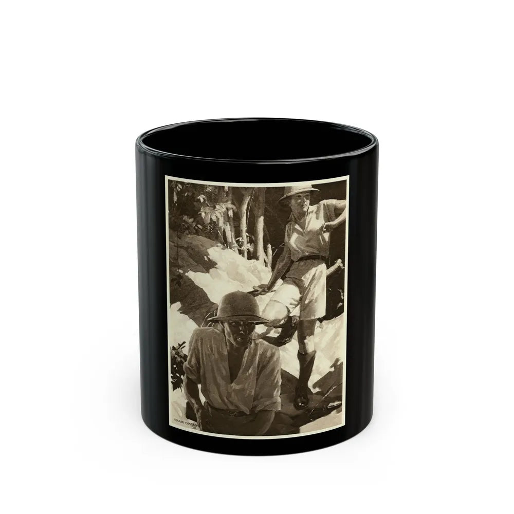 Dragons by C.J. Cutcliffe-Hyne, Britannia & Eve magazine, 1930 - Black Coffee Mug-11oz-Go Mug Yourself