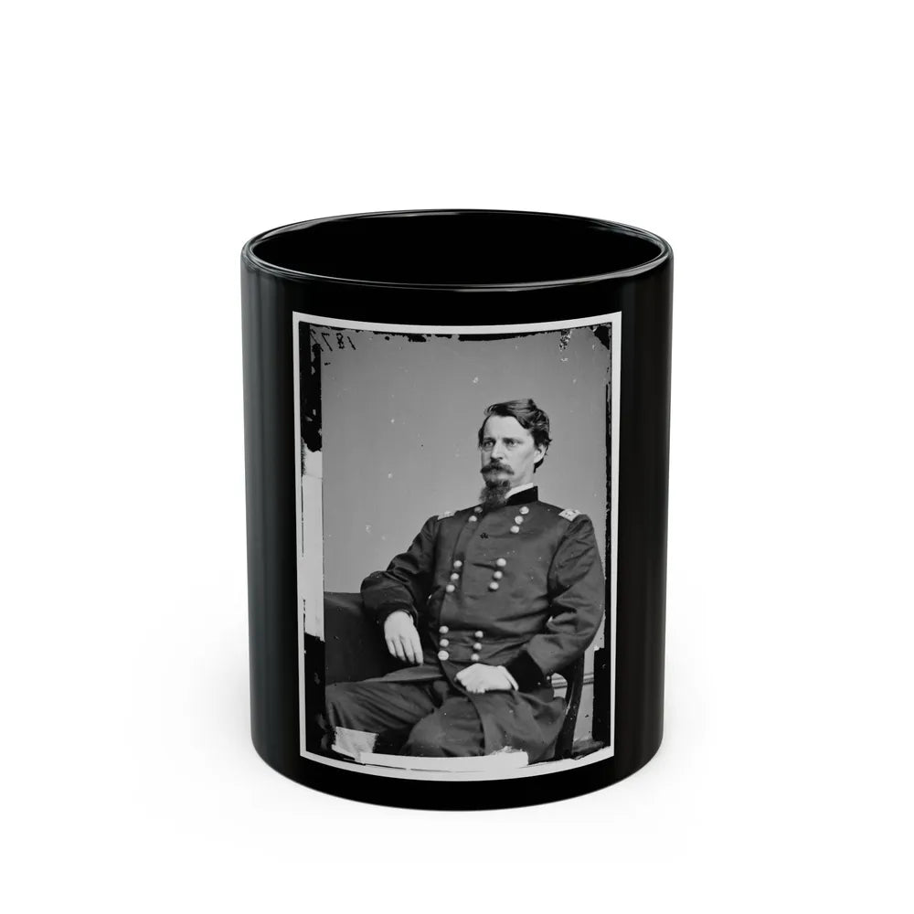 Portrait Of Maj. Gen. Winfield S. Hancock, Officer Of The Federal Army (U.S. Civil War) Black Coffee Mug-11oz-Go Mug Yourself