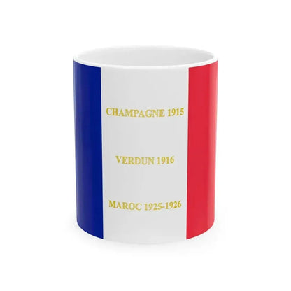 23e regiment de tirailleurs algeriens-drapeau (France) White Coffee Mug 11oz - Go Mug Yourself