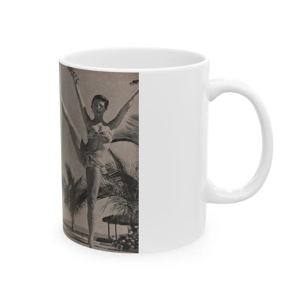 Sheree North #173 - Pages 52 & 53 from 66 PHOTOGRAPHS OF Sheree NORTH U.K. Pocket Mag. (Vintage Female Icon) White Coffee Mug-Go Mug Yourself