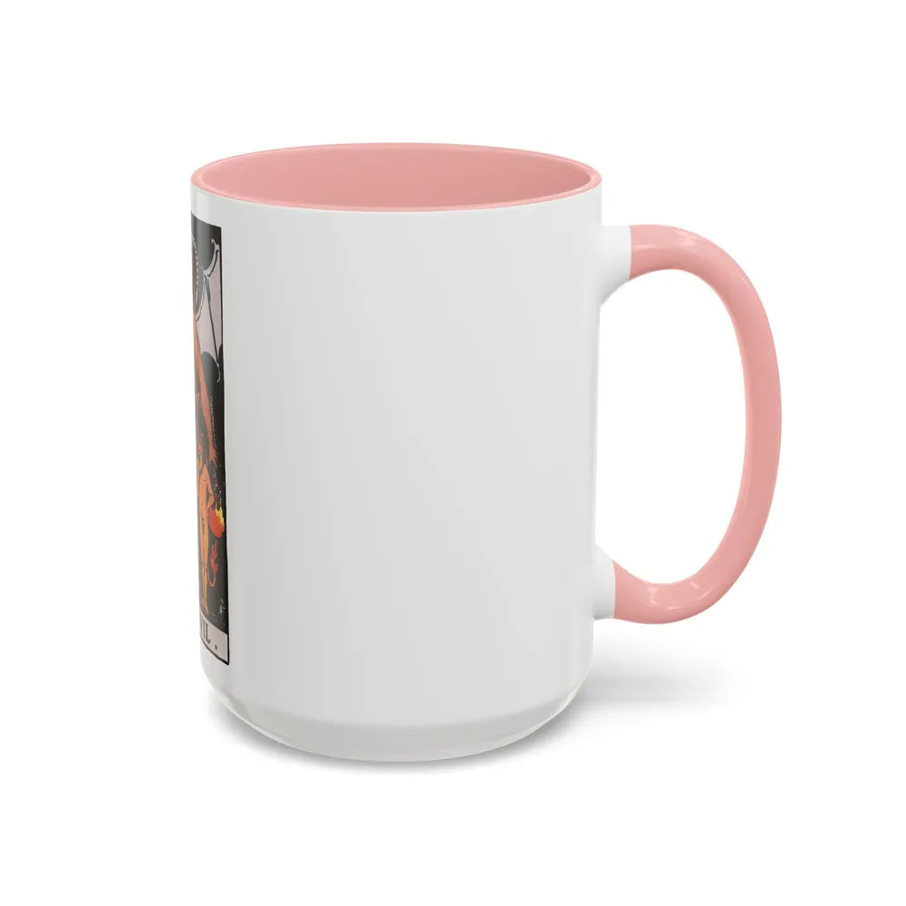 The Devil (Tarot Card) Accent Coffee Mug-Go Mug Yourself