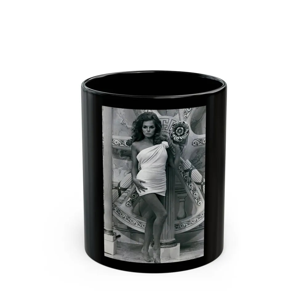 Julie Ege #124 (Vintage Female Icon) Black Coffee Mug-11oz-Go Mug Yourself