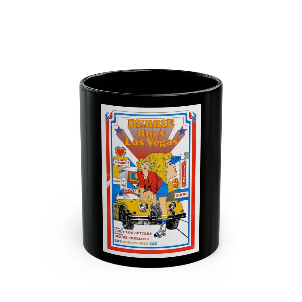 DEBBIE DOES LAS VEGAS 1981 Movie Poster - Black Coffee Mug-11oz-Go Mug Yourself