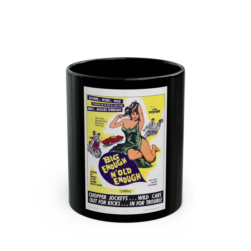 BIG ENOUGH 'N OLD ENOUGH 1968 Movie Poster - Black Coffee Mug-11oz-Go Mug Yourself