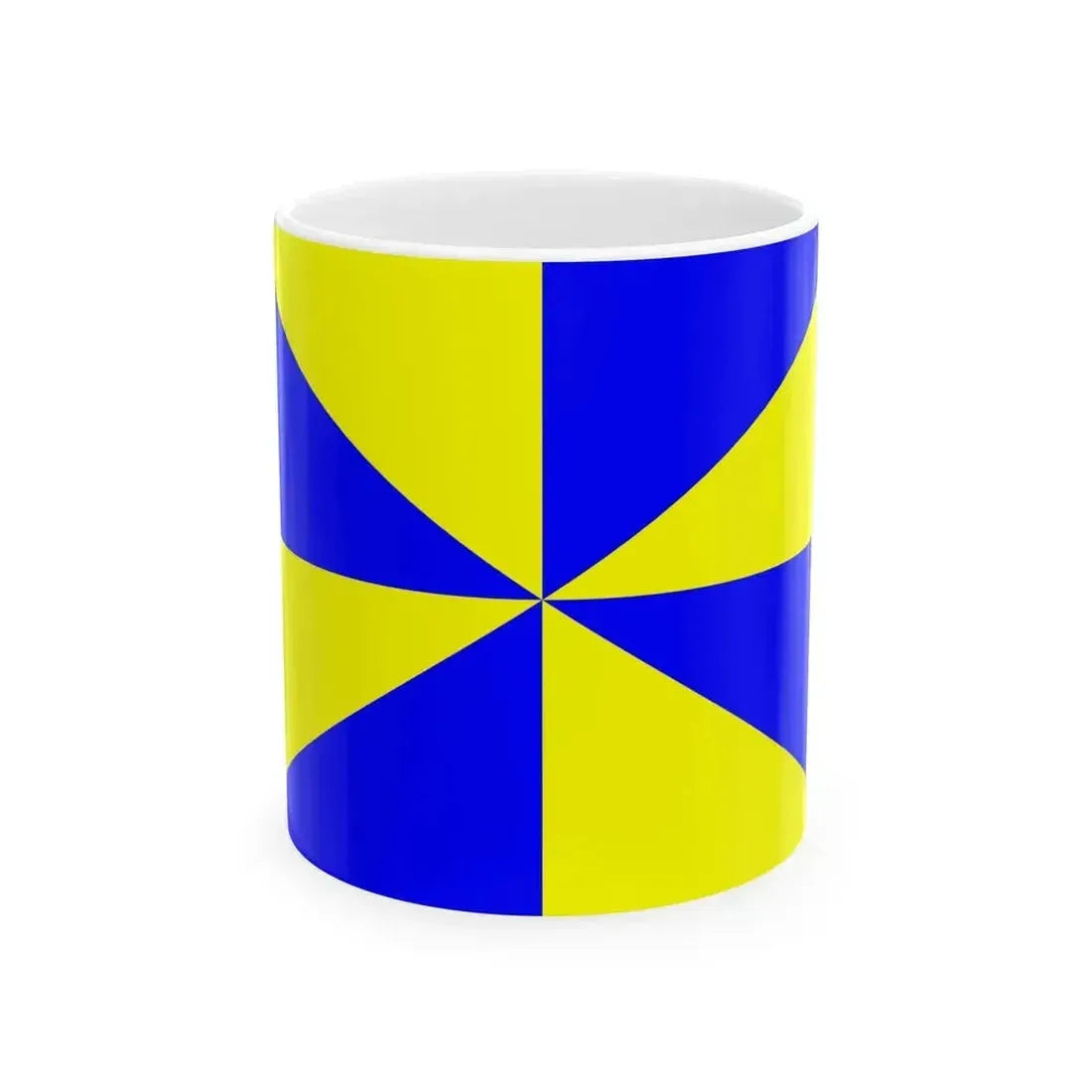 23FlagdiagonalGyronny8BY (Portugal) White Coffee Mug 11oz - Go Mug Yourself