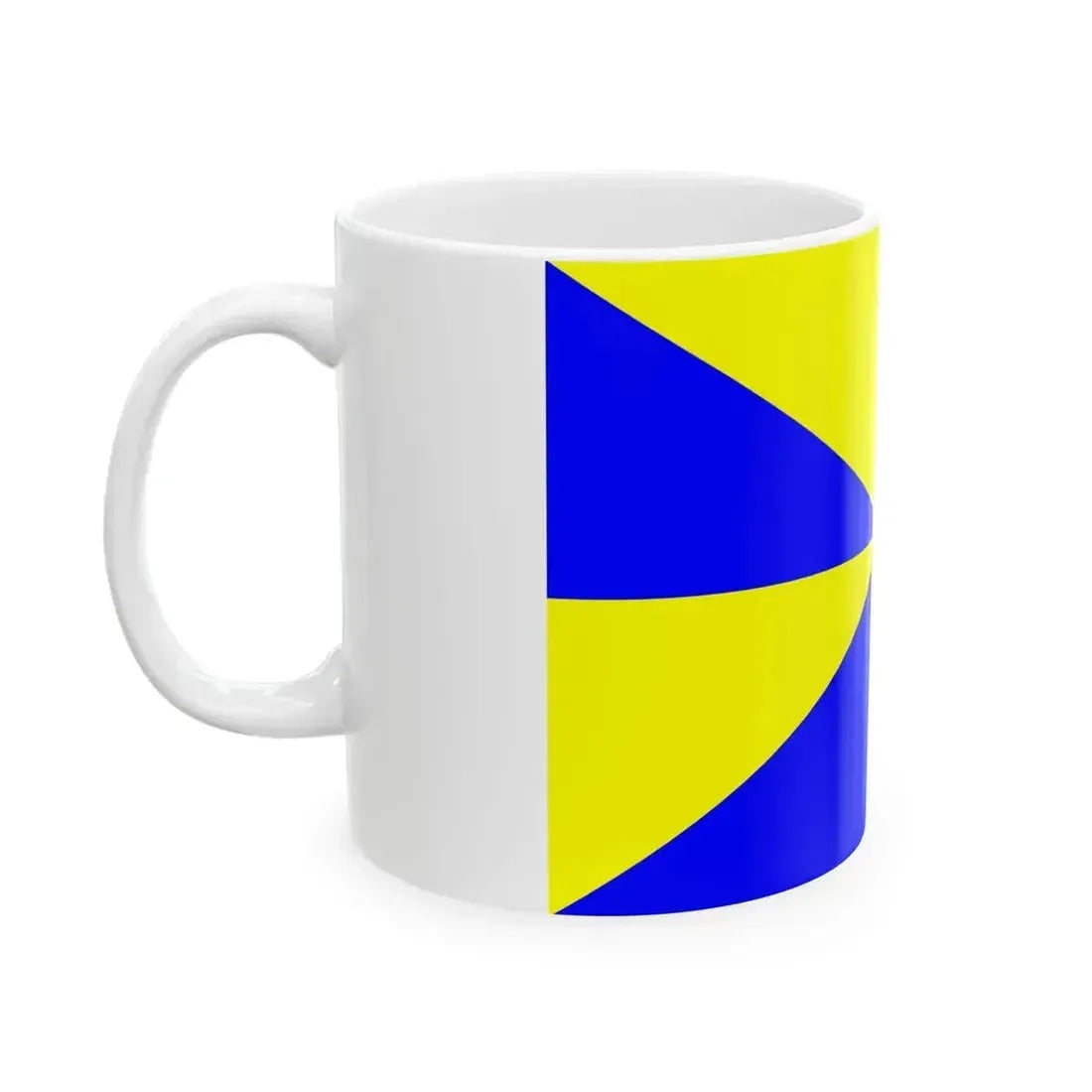 23FlagdiagonalGyronny8BY (Portugal) White Coffee Mug - Go Mug Yourself