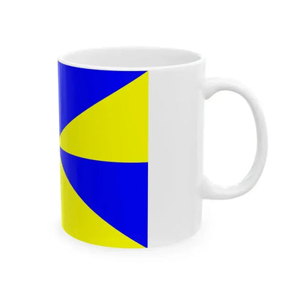 23FlagdiagonalGyronny8BY (Portugal) White Coffee Mug - Go Mug Yourself