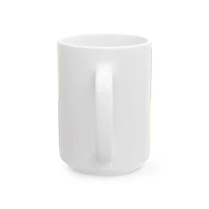 23FlagdiagonalGyronny8BY (Portugal) White Coffee Mug - Go Mug Yourself