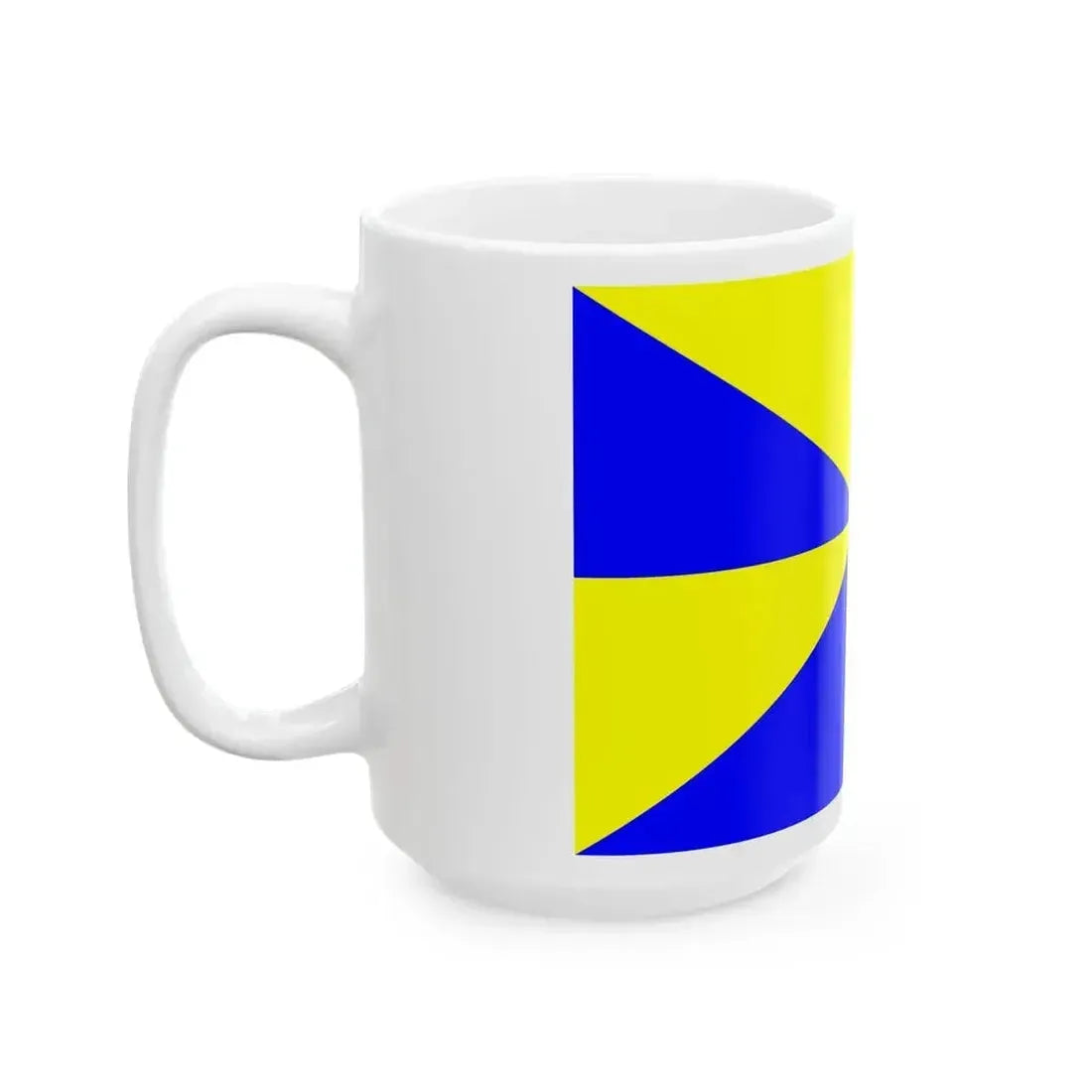 23FlagdiagonalGyronny8BY (Portugal) White Coffee Mug - Go Mug Yourself