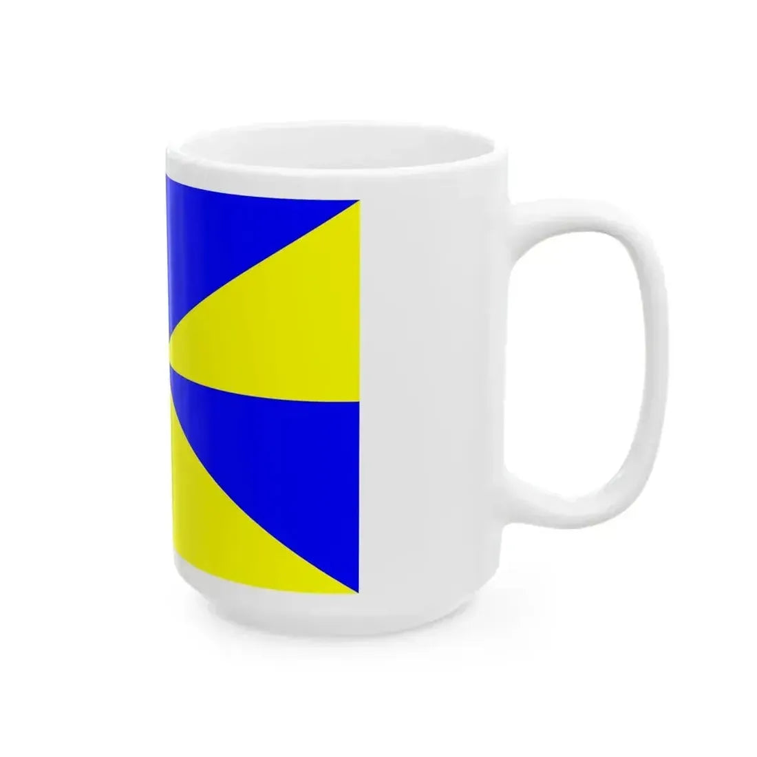 23FlagdiagonalGyronny8BY (Portugal) White Coffee Mug - Go Mug Yourself