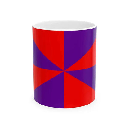 23FlagdiagonalGyronny8PR (Portugal) White Coffee Mug 11oz - Go Mug Yourself