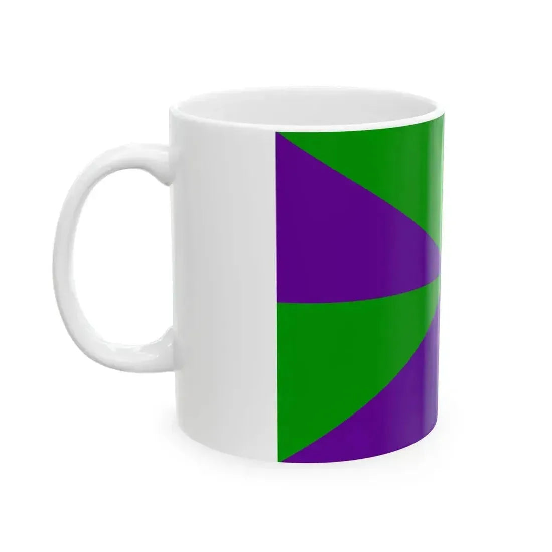 23FlagdiagonalGyronny8PV (Portugal) White Coffee Mug - Go Mug Yourself