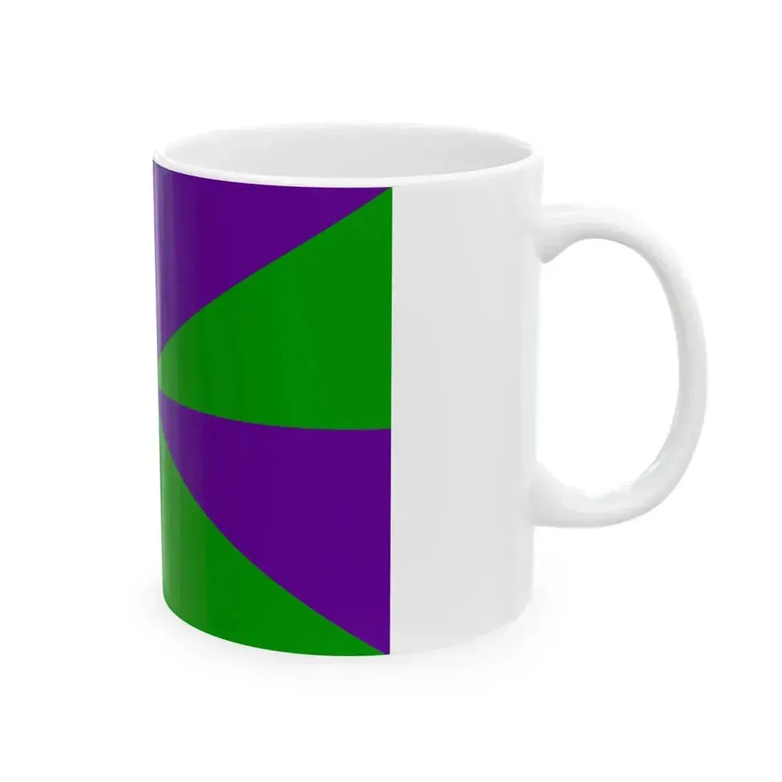 23FlagdiagonalGyronny8PV (Portugal) White Coffee Mug - Go Mug Yourself