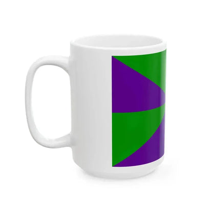 23FlagdiagonalGyronny8PV (Portugal) White Coffee Mug - Go Mug Yourself