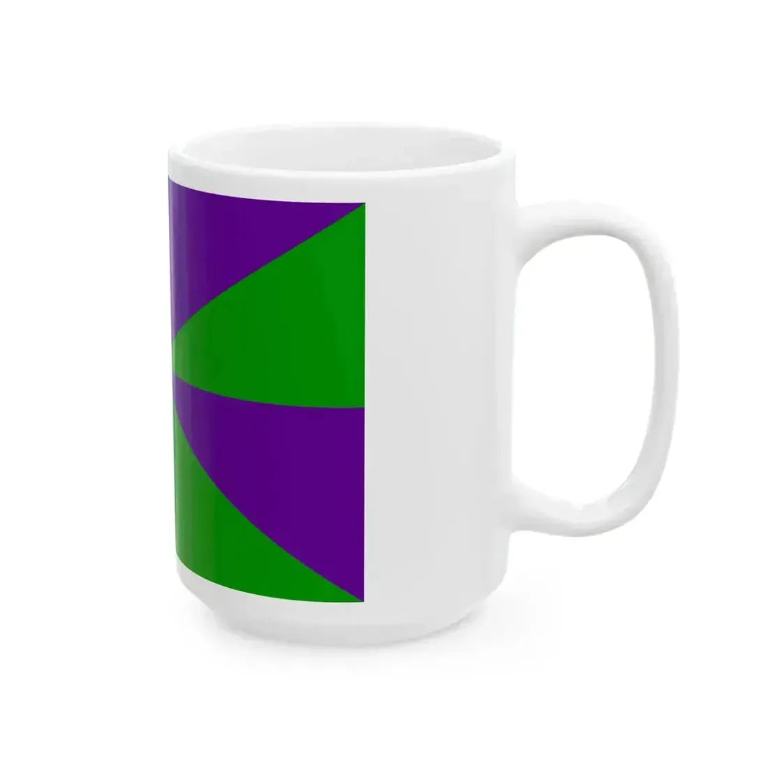 23FlagdiagonalGyronny8PV (Portugal) White Coffee Mug - Go Mug Yourself