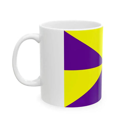 23FlagdiagonalGyronny8PY (Portugal) White Coffee Mug - Go Mug Yourself