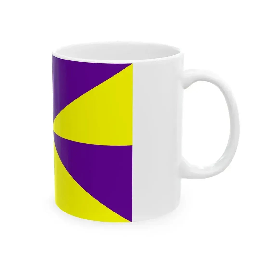 23FlagdiagonalGyronny8PY (Portugal) White Coffee Mug - Go Mug Yourself
