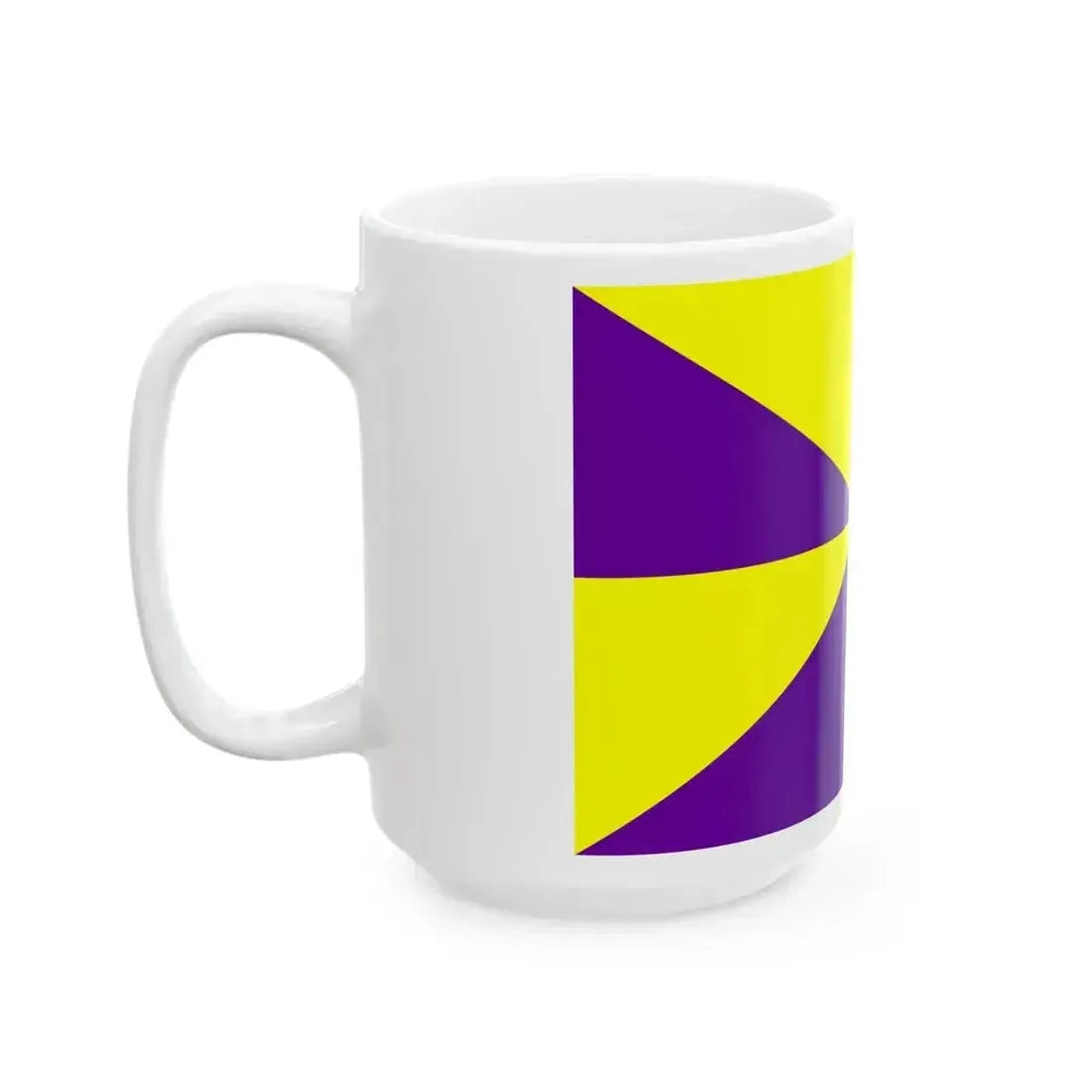 23FlagdiagonalGyronny8PY (Portugal) White Coffee Mug - Go Mug Yourself