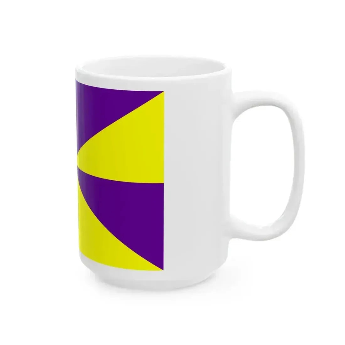 23FlagdiagonalGyronny8PY (Portugal) White Coffee Mug - Go Mug Yourself