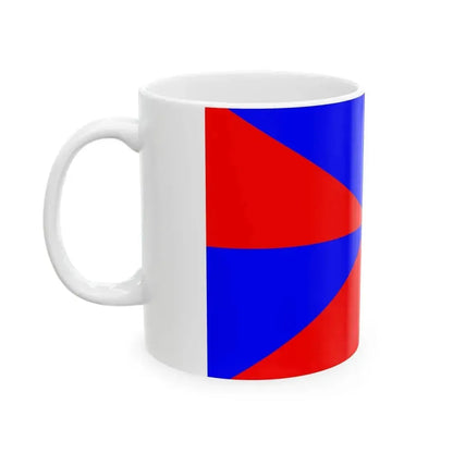 23FlagdiagonalGyronny8RB (Portugal) White Coffee Mug - Go Mug Yourself