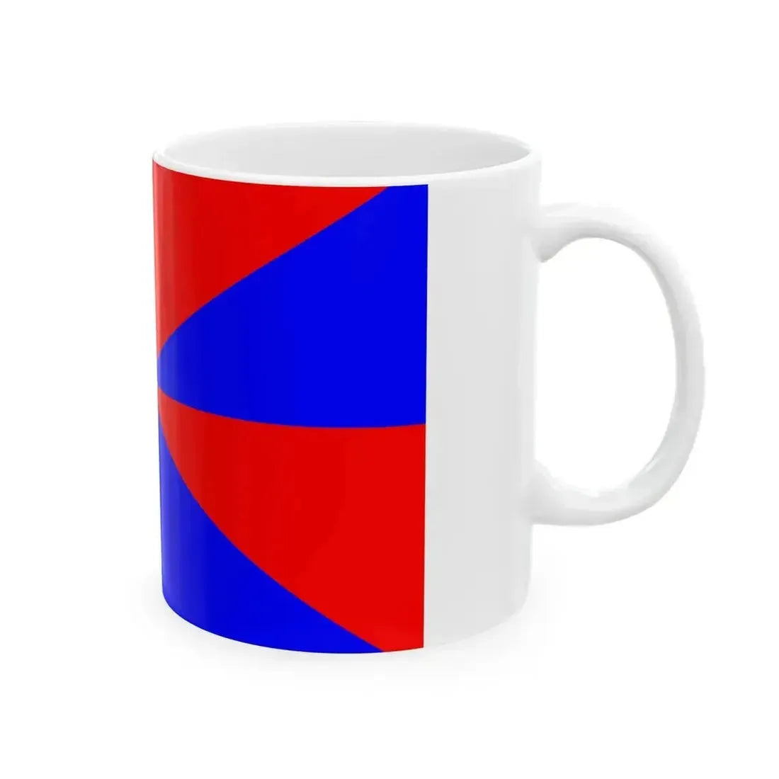 23FlagdiagonalGyronny8RB (Portugal) White Coffee Mug - Go Mug Yourself