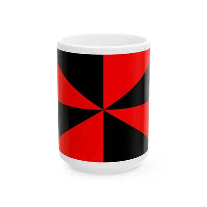 23FlagdiagonalGyronny8RN (Portugal) White Coffee Mug 15oz - Go Mug Yourself