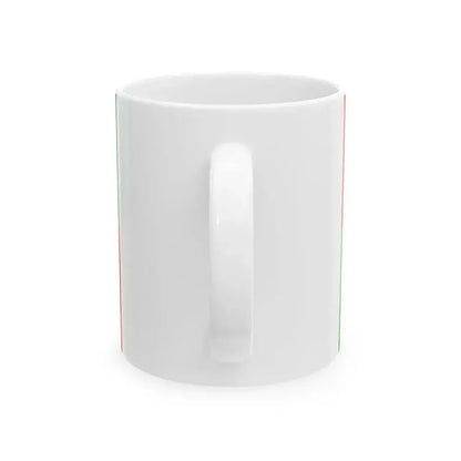 23FlagdiagonalGyronny8RV (Portugal) White Coffee Mug - Go Mug Yourself