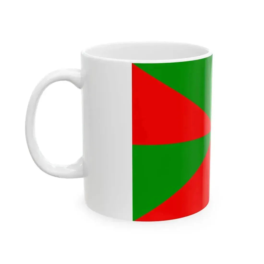 23FlagdiagonalGyronny8RV (Portugal) White Coffee Mug - Go Mug Yourself