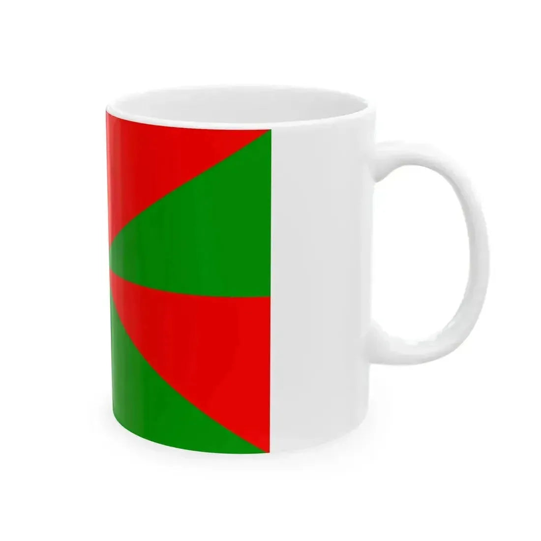 23FlagdiagonalGyronny8RV (Portugal) White Coffee Mug - Go Mug Yourself