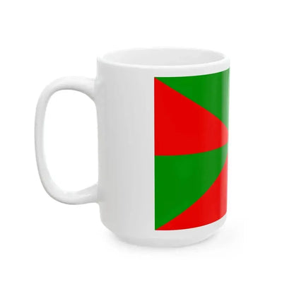 23FlagdiagonalGyronny8RV (Portugal) White Coffee Mug - Go Mug Yourself