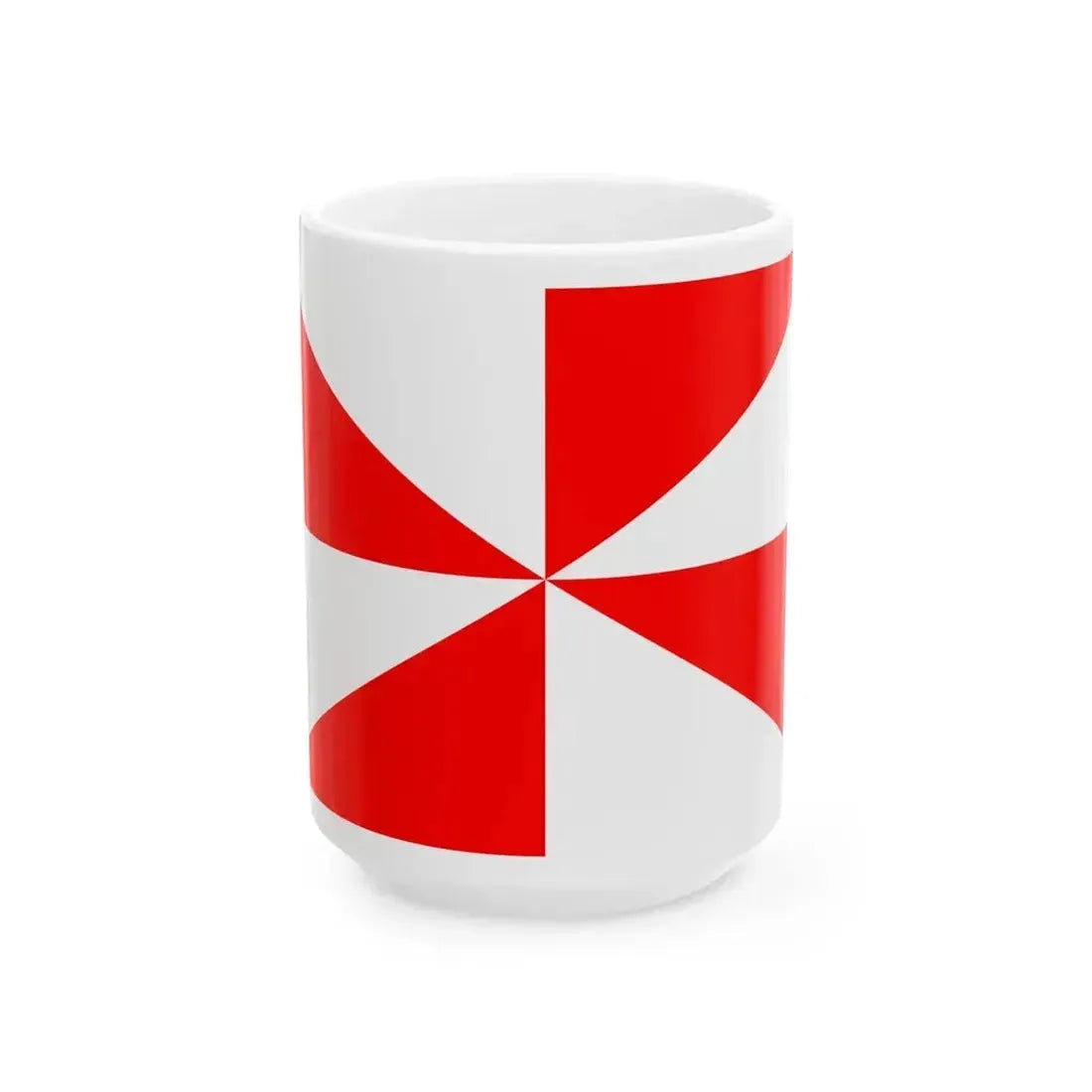 23FlagdiagonalGyronny8RW (Portugal) White Coffee Mug 15oz - Go Mug Yourself