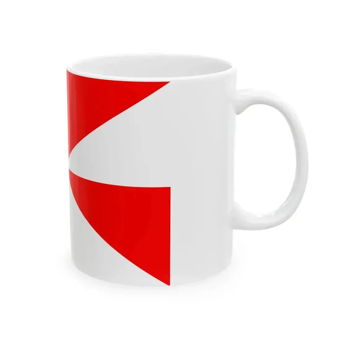 23FlagdiagonalGyronny8RW (Portugal) White Coffee Mug - Go Mug Yourself