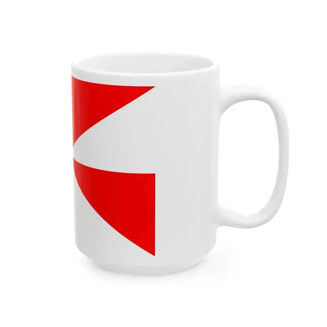 23FlagdiagonalGyronny8RW (Portugal) White Coffee Mug - Go Mug Yourself