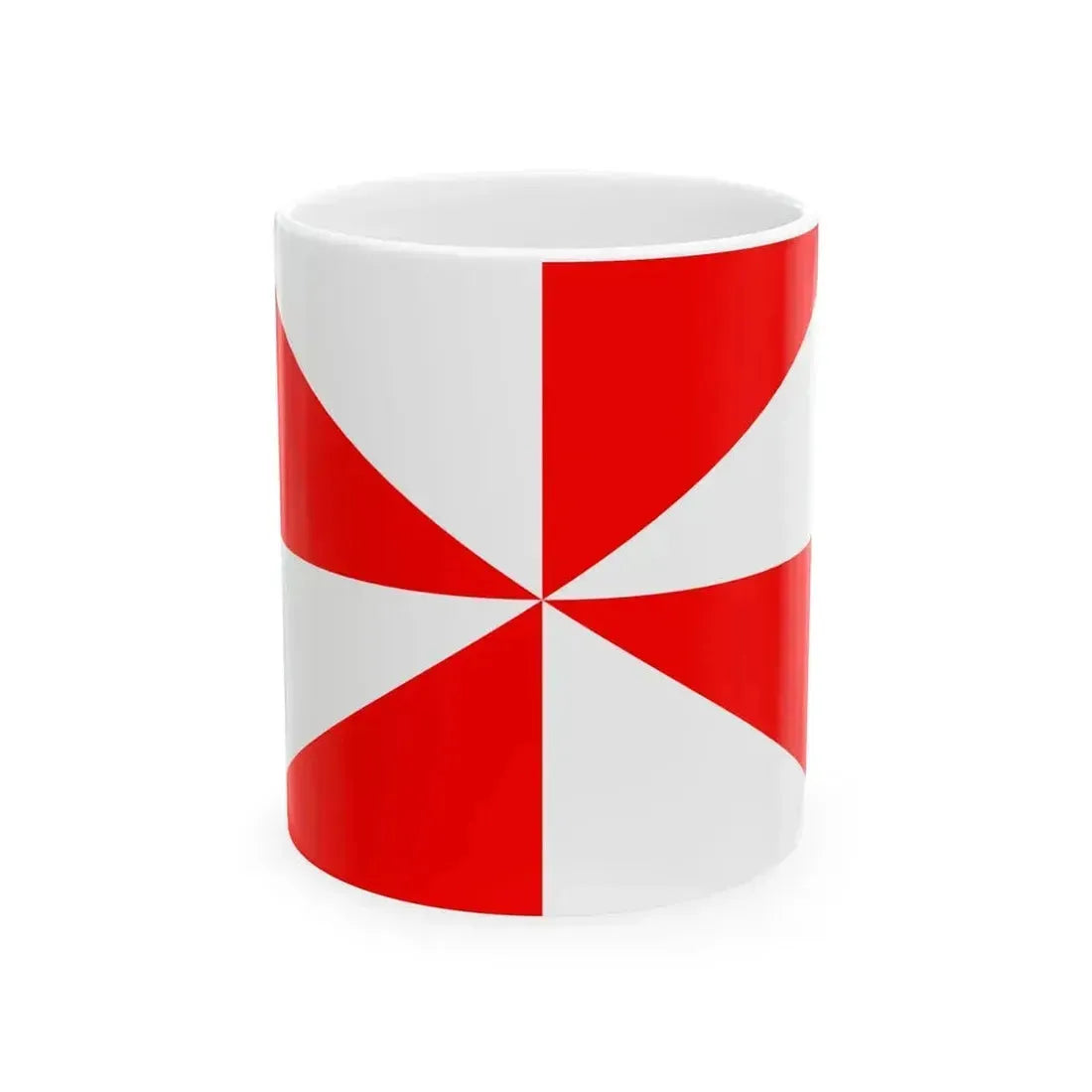 23FlagdiagonalGyronny8RW (Portugal) White Coffee Mug - Go Mug Yourself
