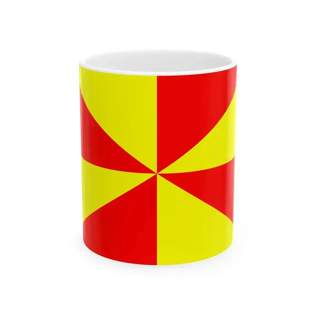 23FlagdiagonalGyronny8RY (Portugal) White Coffee Mug 11oz - Go Mug Yourself