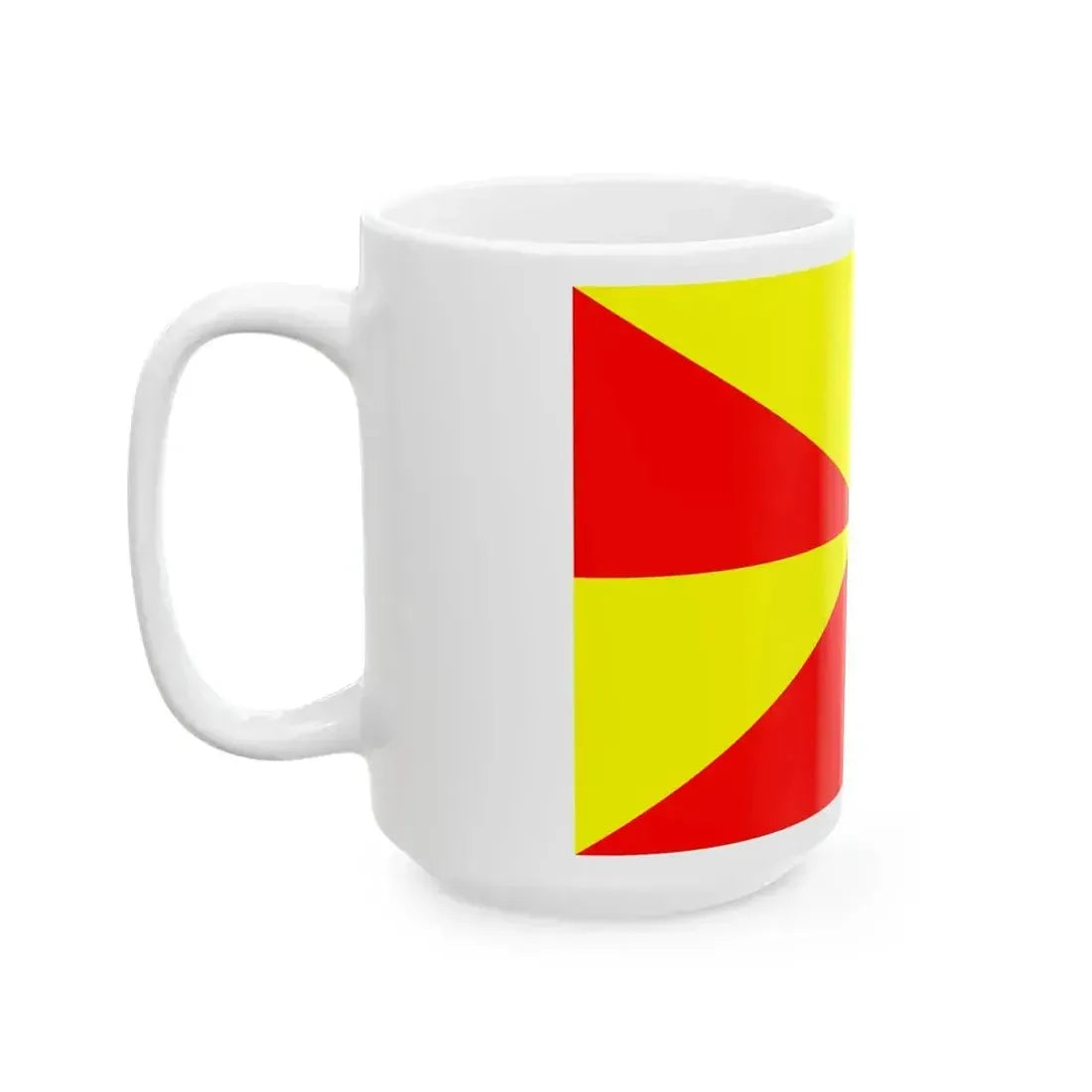 23FlagdiagonalGyronny8RY (Portugal) White Coffee Mug - Go Mug Yourself