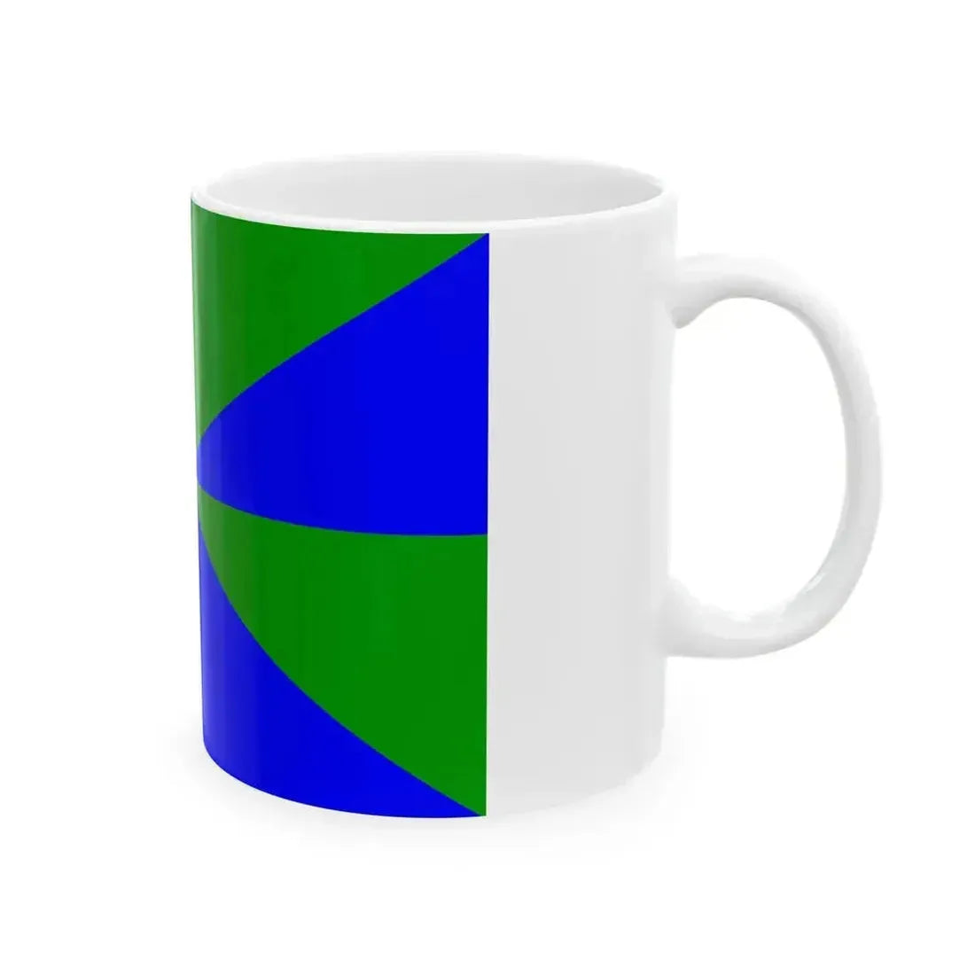 23FlagdiagonalGyronny8VB (Portugal) White Coffee Mug - Go Mug Yourself