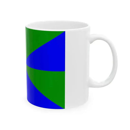 23FlagdiagonalGyronny8VB (Portugal) White Coffee Mug - Go Mug Yourself