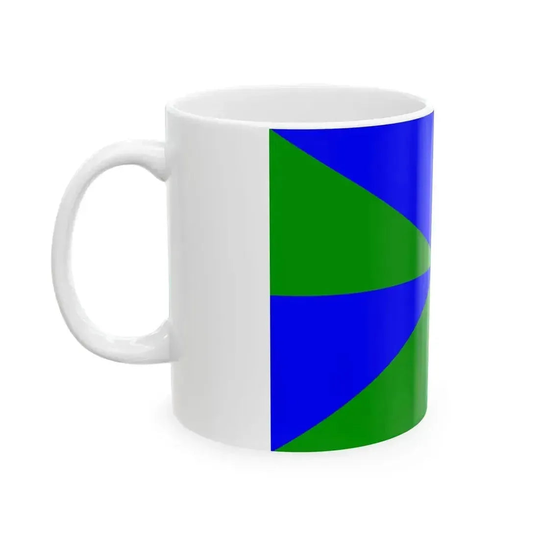 23FlagdiagonalGyronny8VB (Portugal) White Coffee Mug - Go Mug Yourself