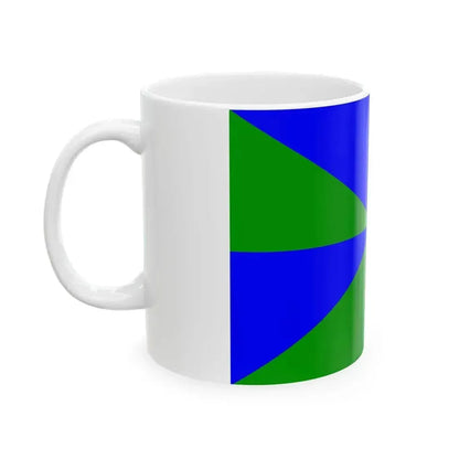 23FlagdiagonalGyronny8VB (Portugal) White Coffee Mug - Go Mug Yourself