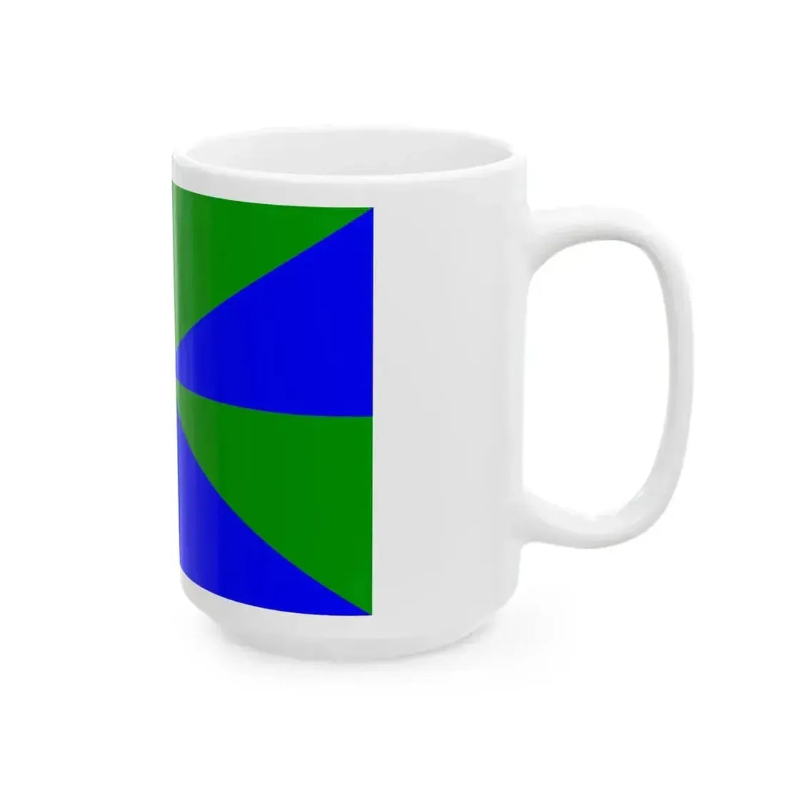 23FlagdiagonalGyronny8VB (Portugal) White Coffee Mug - Go Mug Yourself