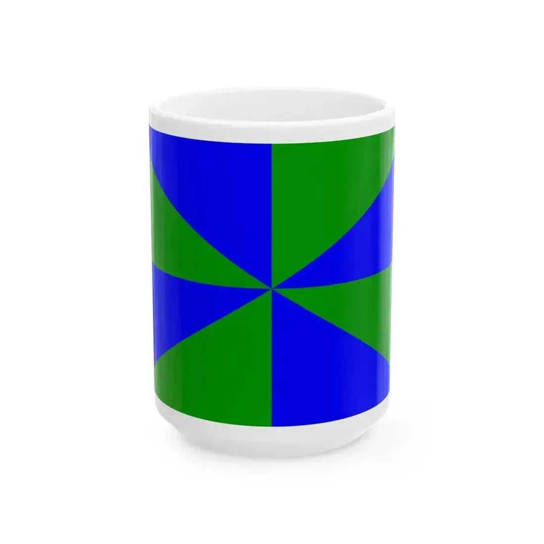 23FlagdiagonalGyronny8VB (Portugal) White Coffee Mug - Go Mug Yourself